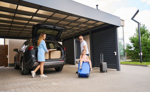 Doppelcarport Überdachung aus Metall